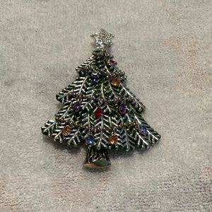 Vintage Avon Christmas Tree Pin 2008 Edition 50th Annual Anniversary In Gd Cond.